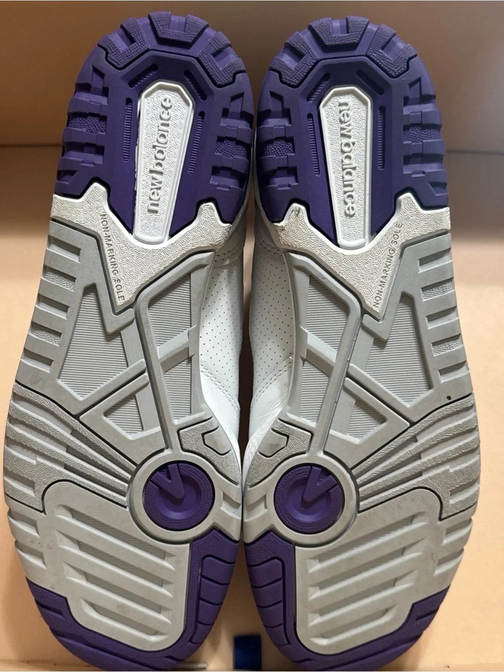 New Balance White & Purple 650 Men’s Sneakers